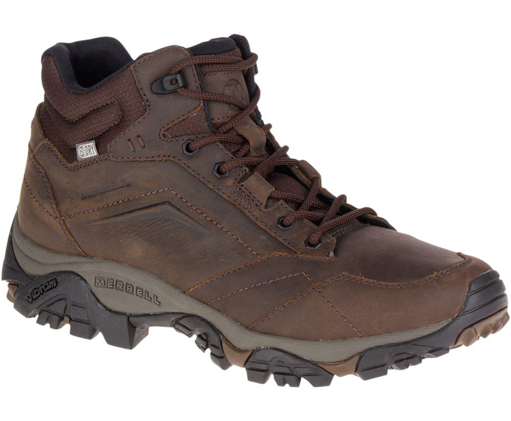 Merrell Boots Brown - Moab Adventure Mid Waterproof Wide Width - Mens 16UAJZNDK
